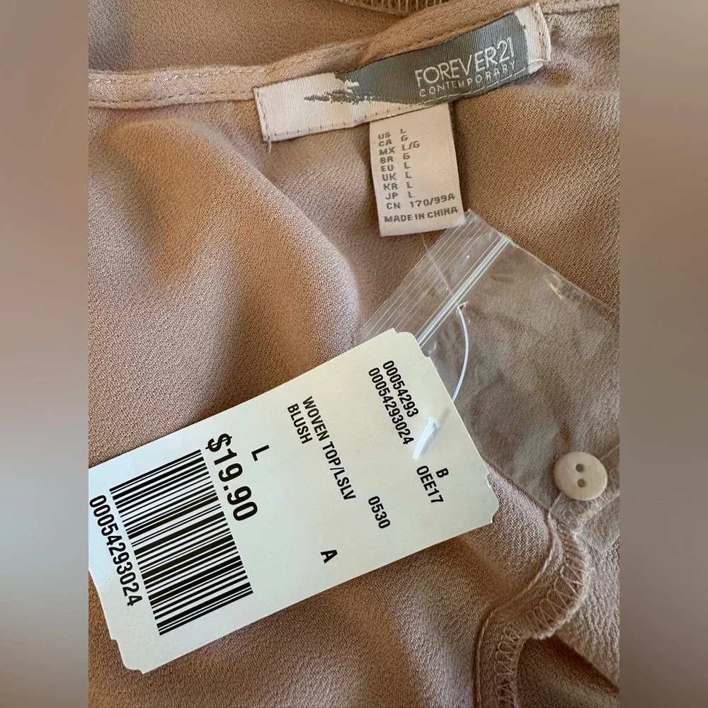 Bohemian Forever21 Tan Women's Top - Picture 4 of 5